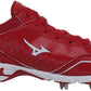 Mizuno Men's 9 Spike Advanced Classic 7 Baseball Cleat Black/Red