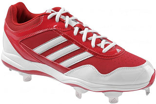 adidas Men's Excelsior Pro Low Metal Cleats Red/White/Silver Size 13.5 D(M) Us