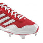 adidas Men's Excelsior Pro Low Metal Cleats Red/White/Silver Size 13.5 D(M) Us