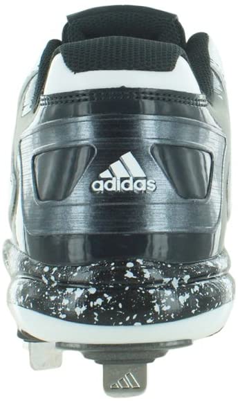 adidas Men's PowerAlley 2 Baseball Cleat Shoes White/Black