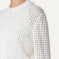 Akris Punto - Chunky Cotton Mesh Bomber Cardigan