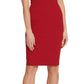 DKNY Women's Puff Sleeve Sheath Dress Red Size 6
