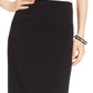 Kasper Women's Crepe Column Skirt Black Size 14