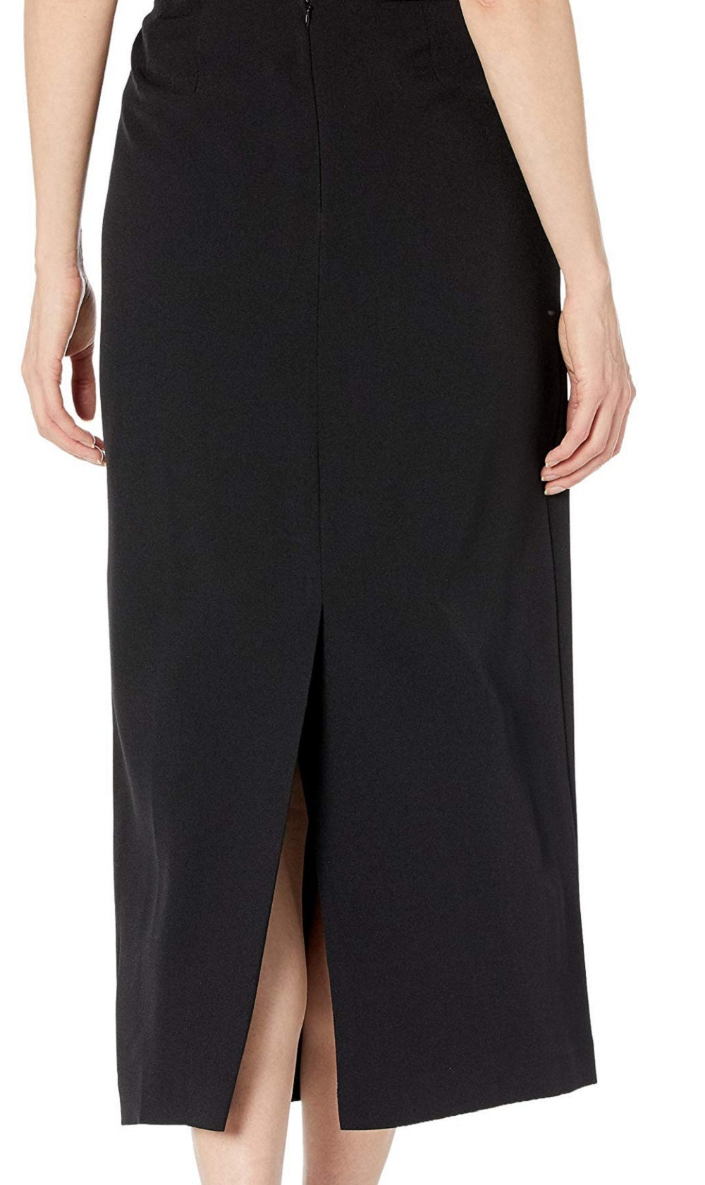 Kasper Women's Crepe Column Skirt Black Size 16