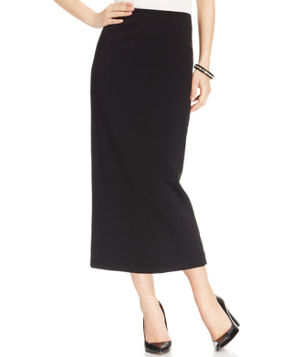 Kasper Women's Crepe Column Skirt Black Size 16