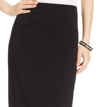 Kasper Women's Crepe Column Skirt Black Size 8