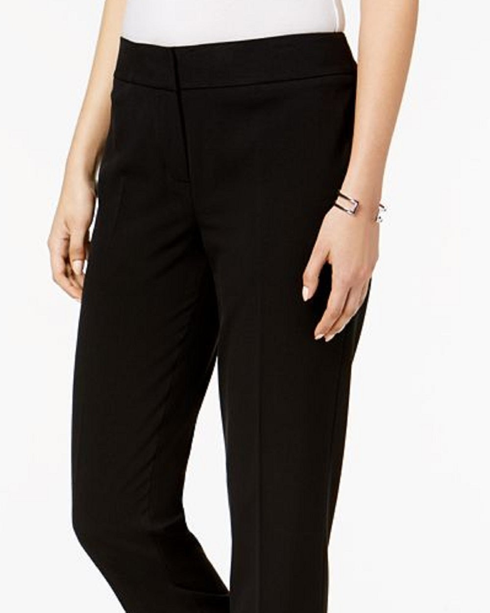Nine West Women's Plus Skinny Leg Stretch Dress Pants Black Size 18