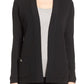 Anne Klein Women's Malibu Open Front Cardigan Black Size Large