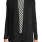 Anne Klein Women's Malibu Open Front Cardigan Black Size Small