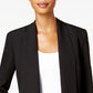Kasper Women's Cuffed 3/4 Sleeve Blazer Black Size 6 Petite