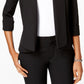 Kasper Women's Cuffed 3/4 Sleeve Blazer Black Size 6 Petite