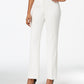 Kasper Women's Straight Leg Modern Crepe Dress Pants White Size 18