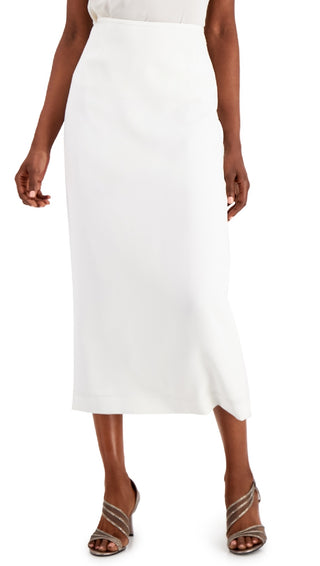 Kasper Women's Crepe Column Skirt White Size 18