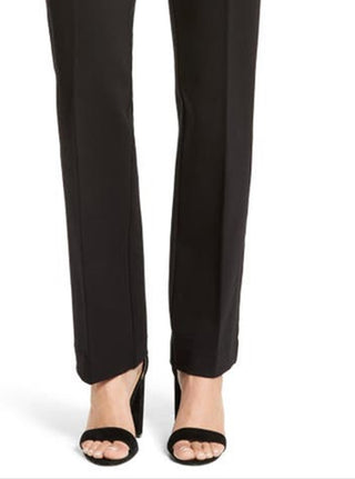 Anne Klein Women's Compression Flare Leg Ponte Pants Black Size 8