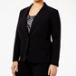 Anne Klein Women's Button Blazer Black Size 24W