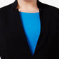 Nine West Women's Plus Stand Collar Blazer Black Size 20W