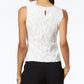 Kasper Women's Lace Shell Top White Size Petite Medium