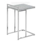 Accent Table, C-Shaped, Contemporary & Modern