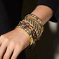 Frieda Rothman - Women's Heavy Alternating Link Toggle Bracelet