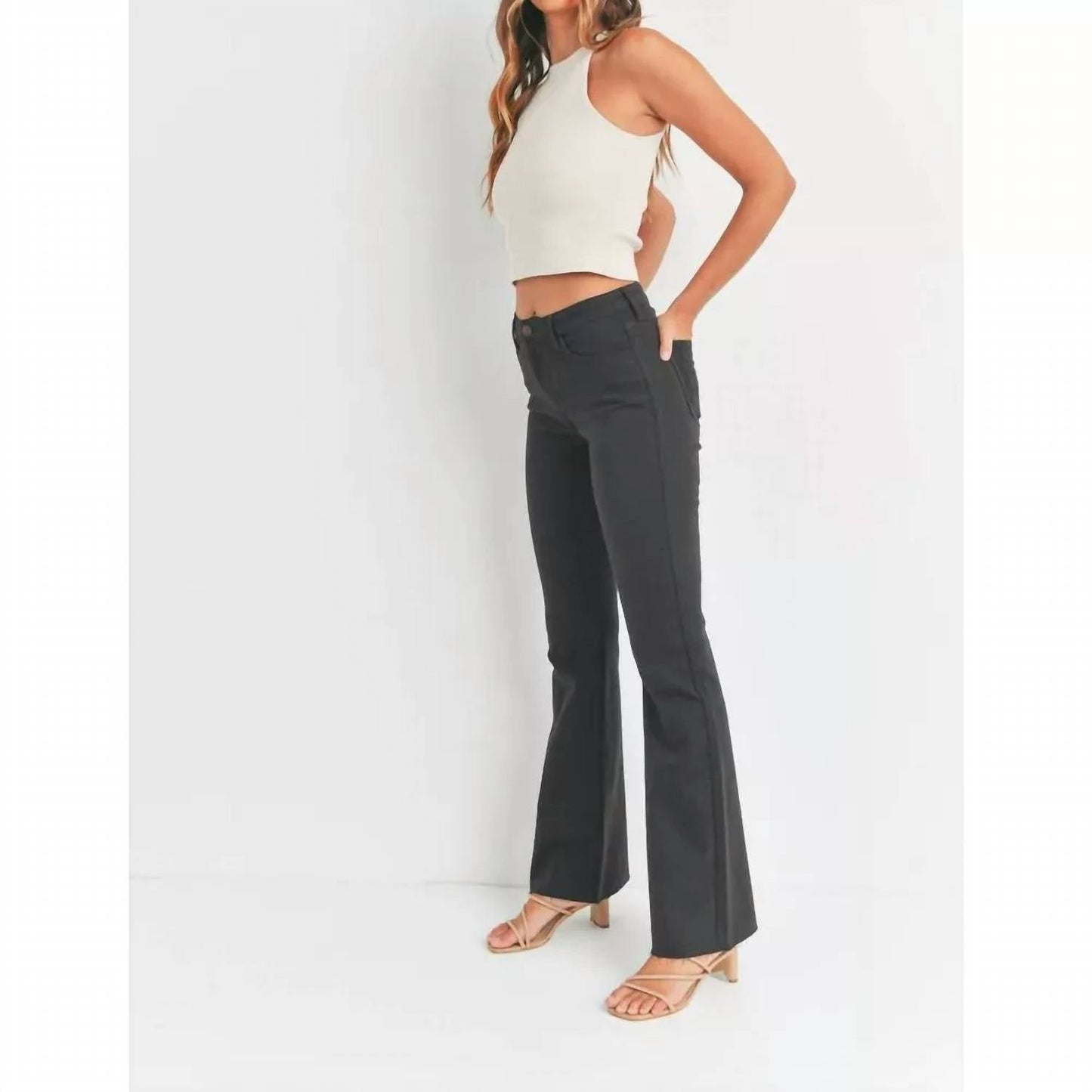 Just Black Denim - Slim Bootcut Scissor Cut Jeans