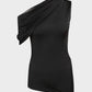 Alexander Mcqueen - Asymmetric draped jersey top