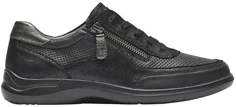 Aravon Women's Power Comfort TIE Sneaker Black Size 7 2A(N) US