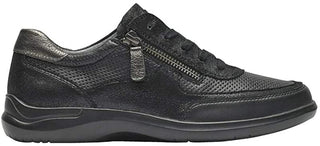 Aravon Women's Power Comfort TIE Sneaker Black Size 7 2A(N) US