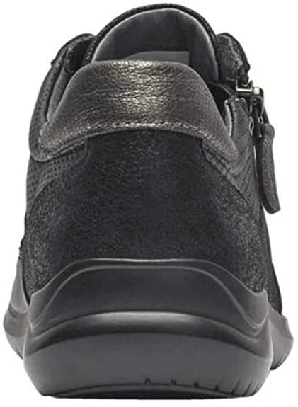 Aravon Women's Power Comfort TIE Sneaker Black Size 7 2A(N) US