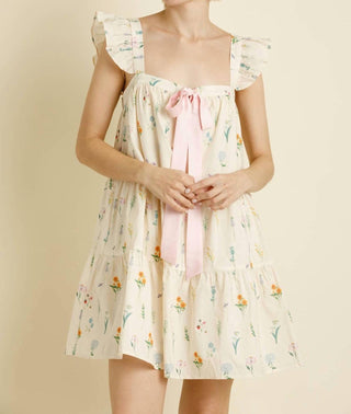 Aureum - Flutter Sleeve Mini Dress