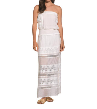 Elan - Wymara Crochet Strapless Maxi Dress