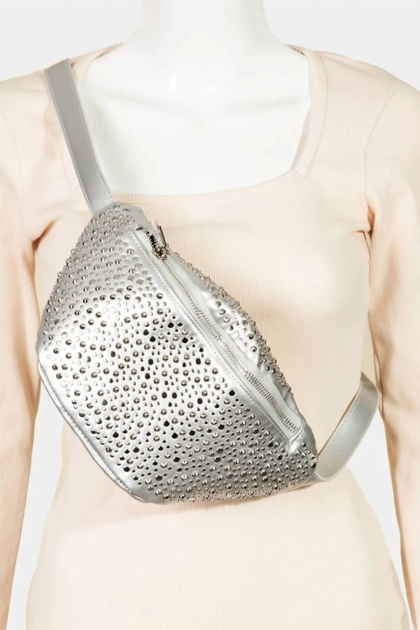 Trendsi - Women's Fame Studded Crossbody Bag