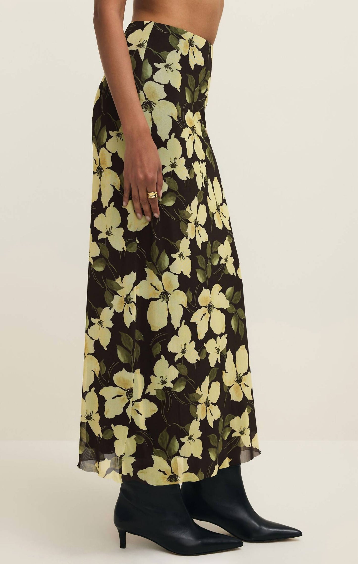 Z Supply - Eda Ren Floral Mesh Maxi Skirt