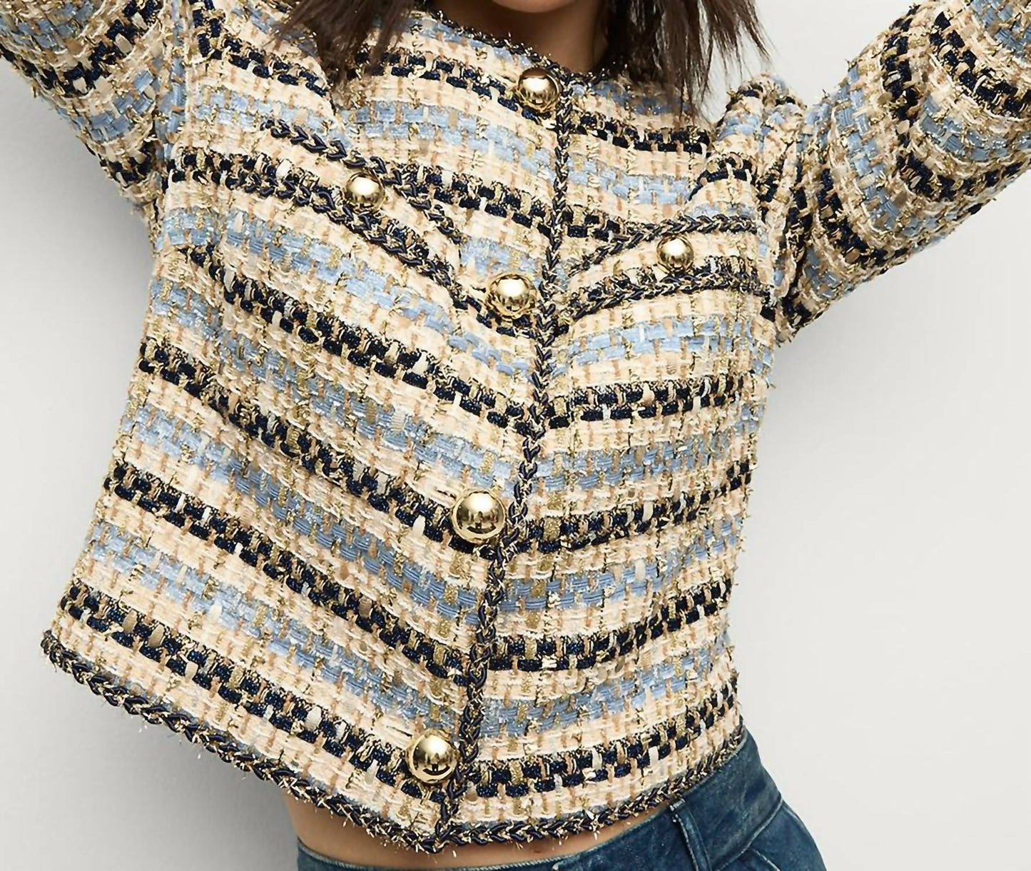 Veronica Beard - Sumira Metallic Tweed Jacket