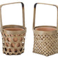 Woven Bamboo Basket with Terra Cotta Pot Insert (Set of 6)
