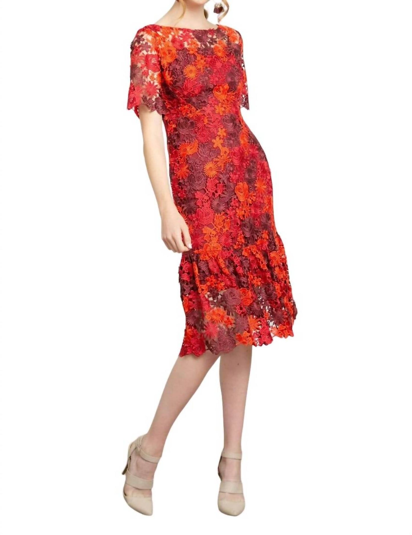 Eva Franco - Brigitte Embroidered Midi Dress
