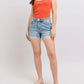 Judy Blue - High Waist Rigid Magic Destroy Cut Off Denim Short