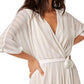 Apricot - Lurex Mesh Kimono Maxi Dress
