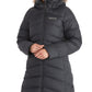 Marmot Women's Montreal Hooded Faux Fur Trim Coat Black Size XX-Large