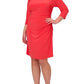 Adrianna Papell - Long Sleeves Sheath Dress
