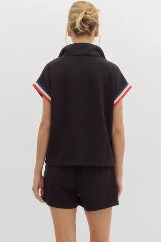 Entro - Racing Stripes Half Zip Top