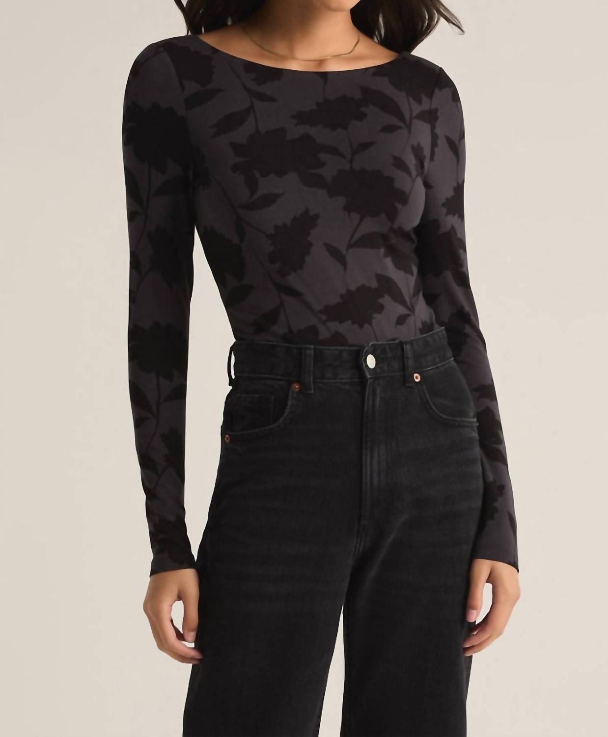 Z Supply - Baela Shadow Floral Bodysuit