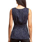 Eva Franco - Metallic Peplum Top