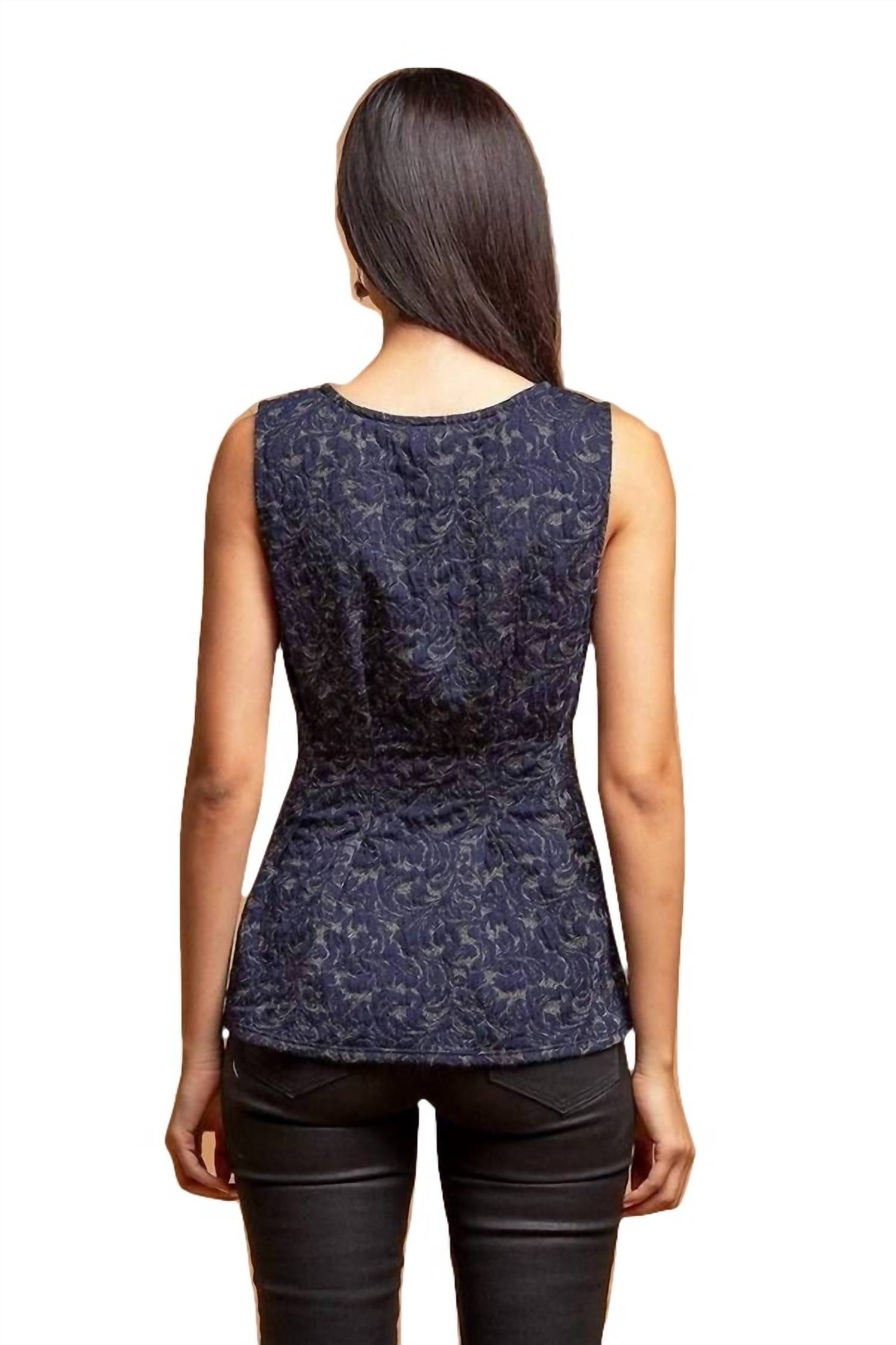 Eva Franco - Metallic Peplum Top
