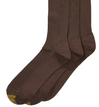 Gold Toe Men's Dress Socks Brown Size 10-13