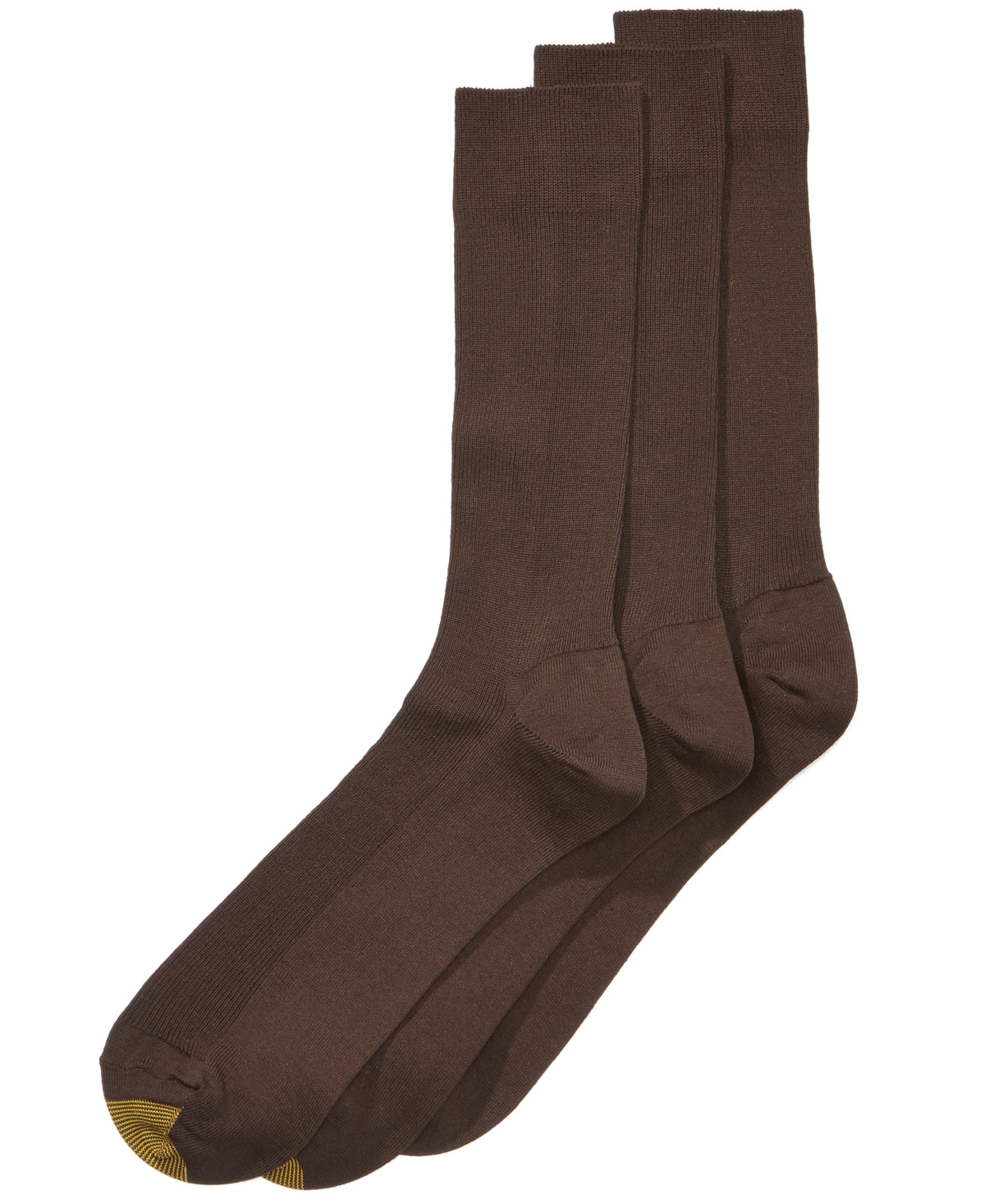 Gold Toe Men's Dress Socks Brown Size 10-13