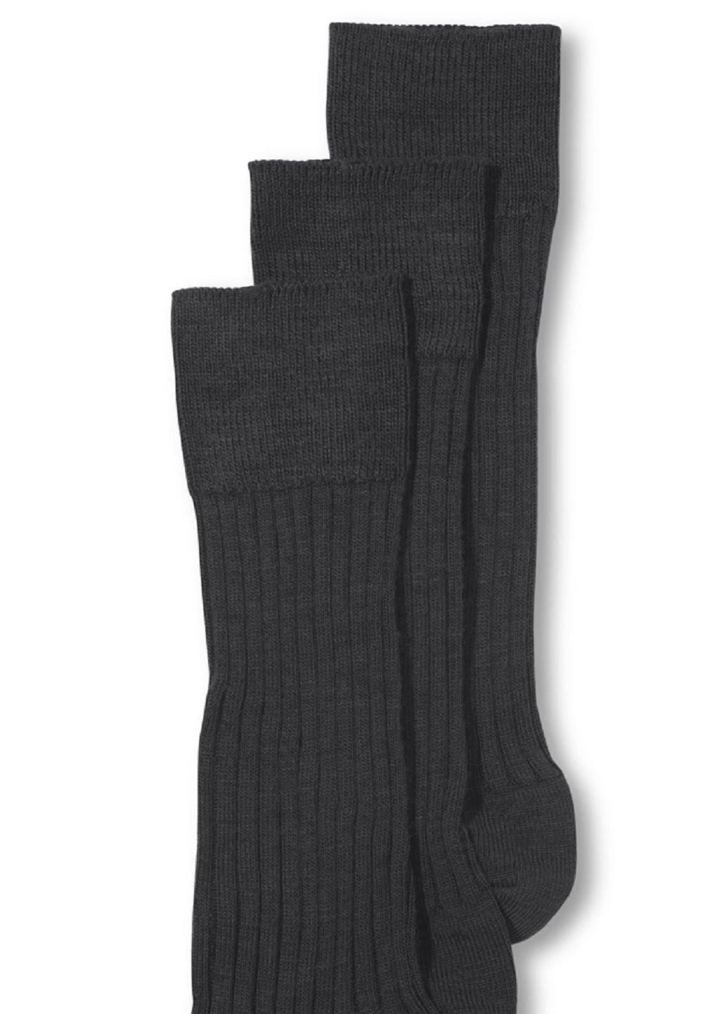 Gold Toe Men's 3- Pack Dress Windsor Wool Socks Gray Size 10-13