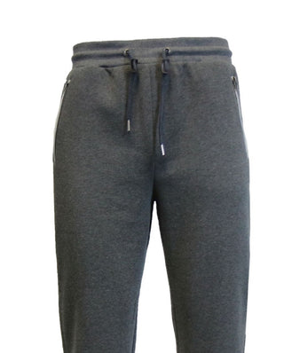 Galaxy By Harvic Men's Slim Fit Jogger Pants With Zipper Pockets Gray Size XX-Large