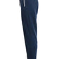 Galaxy By Harvic Men's Zipper Pockets Slim Fit Jogger Pants Blue Size XX-Large