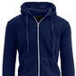 Galaxy By Harvic Men's Full Zip Fleece Hooded Sweatshirt Blue Size Medium