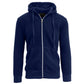 Galaxy By Harvic Men's Full Zip Fleece Hooded Sweatshirt Blue Size Medium